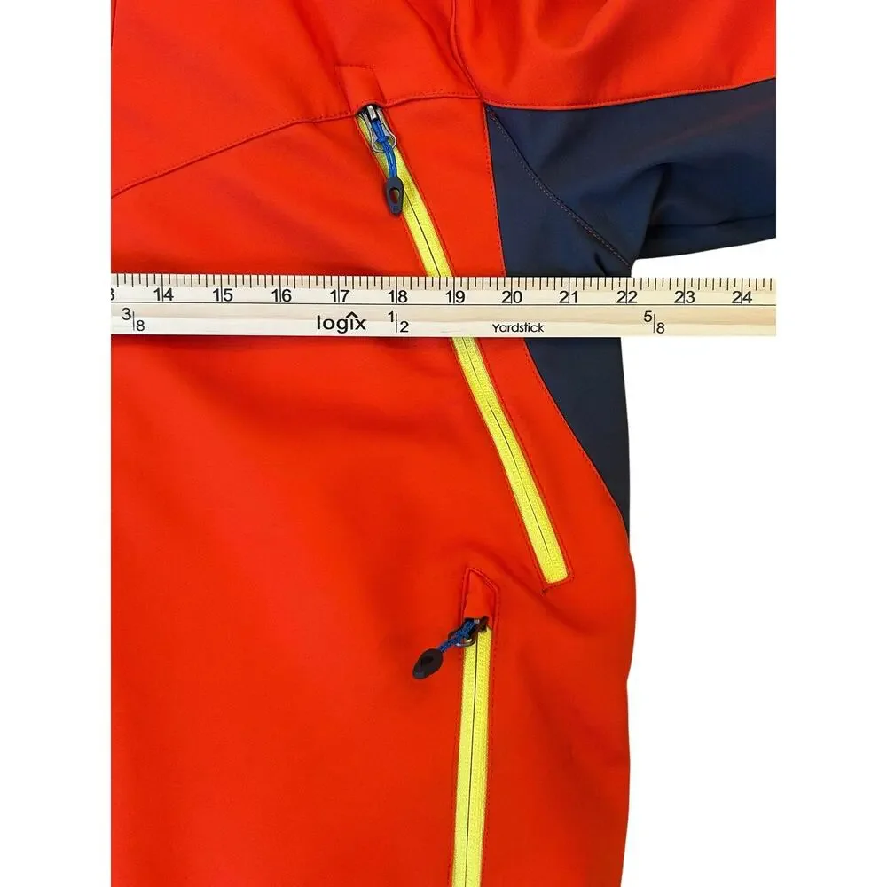 Killtec Allround Orange Hooded Ski Jacket Men's Large Water Resistant Windproof